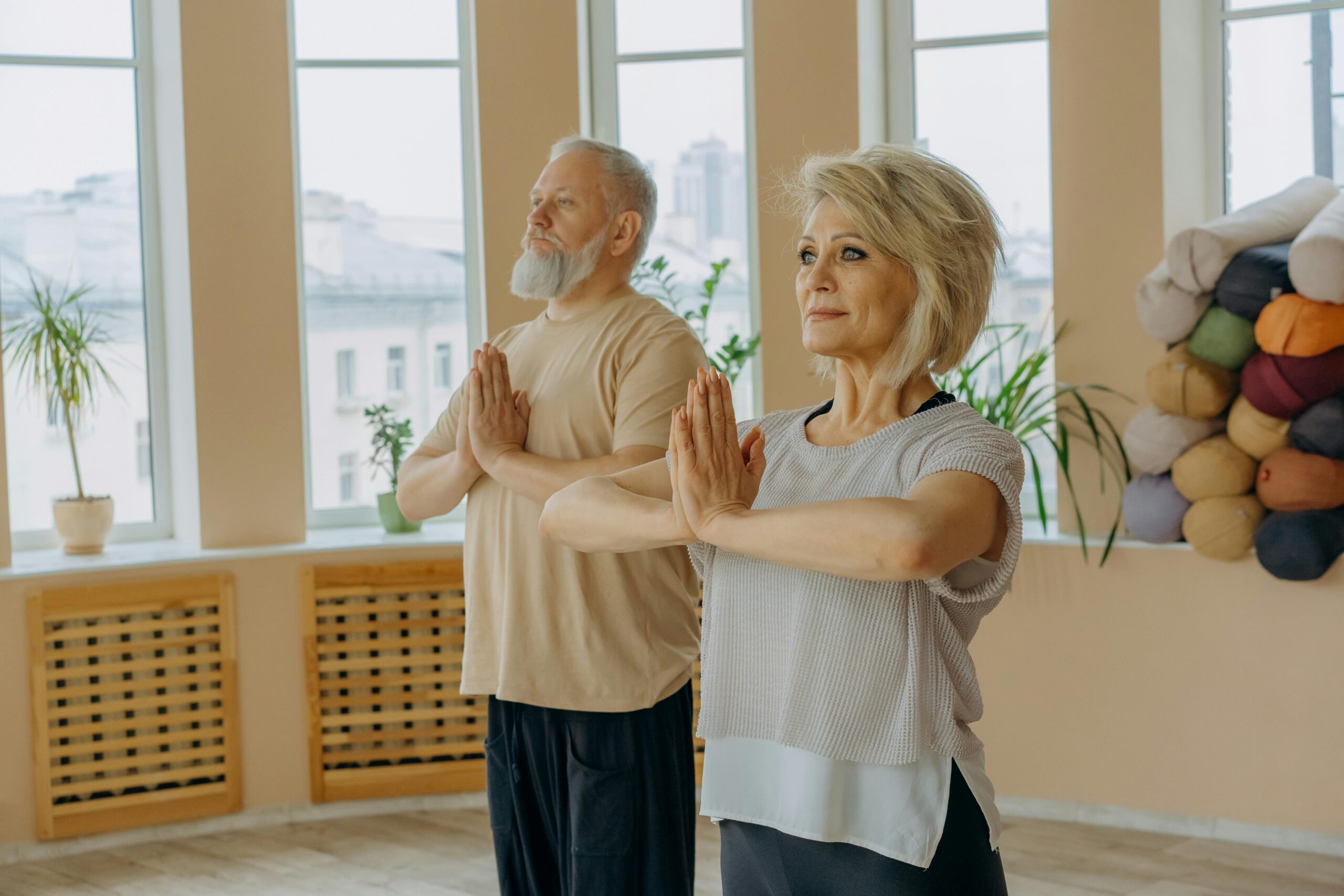 Senior citizen yoga at home in Delhi NCR for mobility and wellness